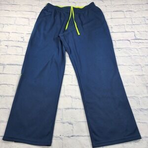 Under Armour Pants MENS XL Reflex Blue Warm Up Loose Straight Leg Lightweight